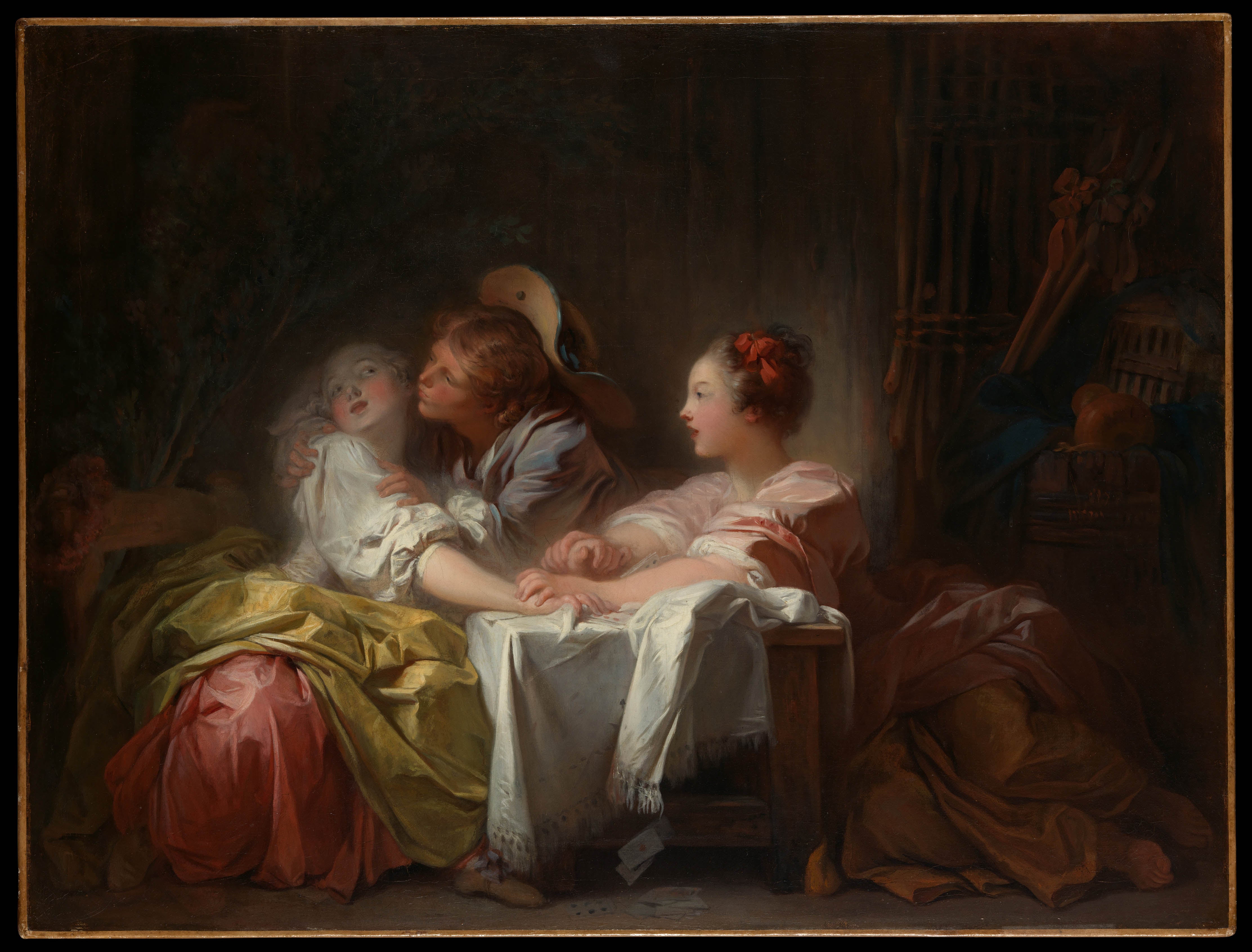 Jean Honoré Fragonard, 1760 - The Stolen Kiss - fine art print