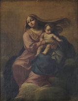 unknown-18th-century-madonna-and-child-on-a-cloud-art-print-fine-art-reproduction-wall-art-id-a0ewmh9oe