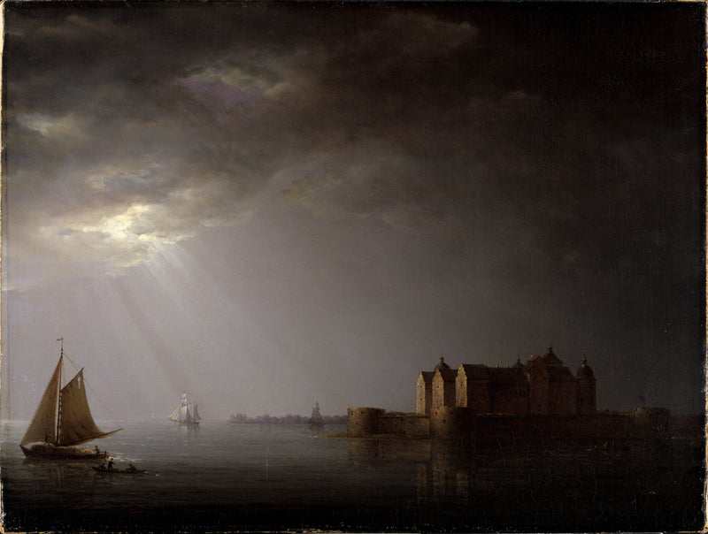 carl-johan-fahlcrantz-1835-kalmar-castle-by-moonlight-art-print-fine-art-reproduction-wall-art-id-a1a91s4yf