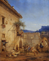 carl-wilhelm-freiherr-von-heideck-1838-house-in-athens-art-print-fine-art-reproduction-wall-art-id-a1lh819hj