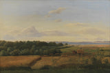 dankvart-dreyer-a-funen-landscape-at-harvest-time-with-wedellsborghoved-in-the-background-art-print-fine-art-reproduction-wall-art-id-a2osr1px0