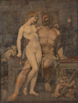 anton-von-gegenbaur-1826-hercules-and-omphale-art-print-fine-art-reproduction-wall-art-id-a3xw0w707