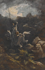 gustave-dore-he-spied-upon-the-top-of-a-stony-crag-just-before-him-a-man-that-skipped-from-rock-to-rock-with-wonderful-agility-from-don-quixote-art-print-fine-art-reproduction-wall-art-id-a4j3bzqpd