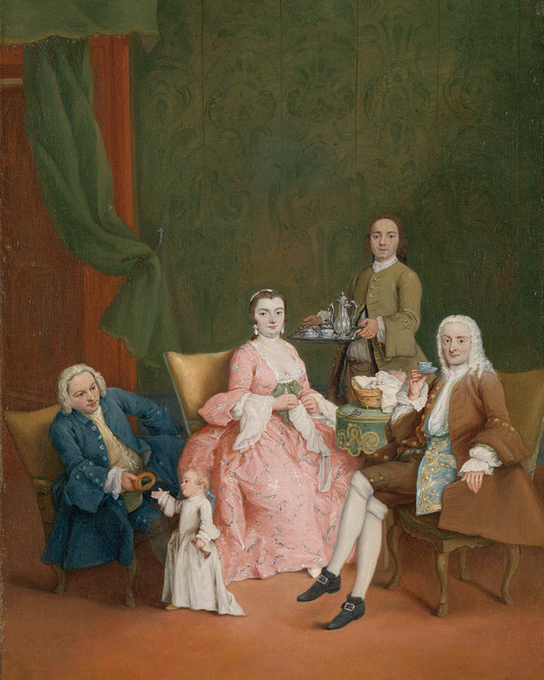 pietro-longhi-1752-portrait-of-a-venetian-family-with-a-manservant-serving-art-print-fine-art-reproduction-wall-art-id-a4jhltwgl