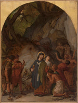 jules-eugene-lenepveu-1873-sketch-for-the-st-ambrose-church-st-ambrose-bishop-of-milan-book-the-sacred-vessels-of-his-church-to-redeem-its-prisoners-art-print-fine-art-reproduction-wall-art