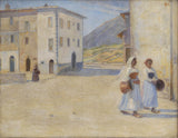 henry-lorup-ragazze-che-vanno-al-pozzo-a-mezzogiorno-civita-dantino-girls-on-the-way-to-the-well-for-water-at-midday-civita-dantino-art-print-fine-art-reproduction-wall-art-id-a5ic5sot3
