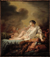 ecole-francaise-danae-receiving-the-gold-rain-art-print-fine-art-reproduction-wall-art