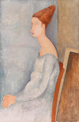 amedeo-modigliani-1918-portrait-of-jeanne-hebuterne-portrait-of-jeanne-hebuterne-art-print-fine-art-reproduction-wall-art-id-a5xuimp94