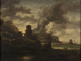school-of-salvator-rosa-harbour-scene-art-print-fine-art-reproduction-wall-art-id-aaksaccx6