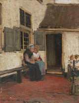 bernardus-johannes-blommers-1880-neighborly-gossip-art-print-fine-art-reproduction-wall-art-id-acq4f4juo