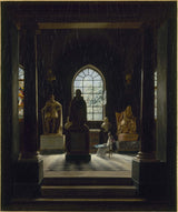 leon-matthieu-cochereau-1816-the-room-of-the-seventeenth-century-to-the-museum-of-french-monuments-art-print-fine-art-reproduction-wall-art