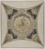 hector-d-espouy-1890-sketch-for-lobau-gallery-of-the-city-hall-of-paris-the-tambourine-the-monuments-of-paris-art-print-fine-art-reproduction-wall-art