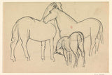 leo-gestel-1891-sketch-journal-with-three-horses-art-print-fine-art-reproduction-wall-art-id-ag5chlztb