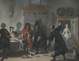 cornelis-troost-1741-the-mathematicians-or-the-young-lady-who-fled-the-dispute-between-doctors-raasbollius-and-urinaal-art-print-fine-art-reproduction-wall-art-id-agak3e0nl