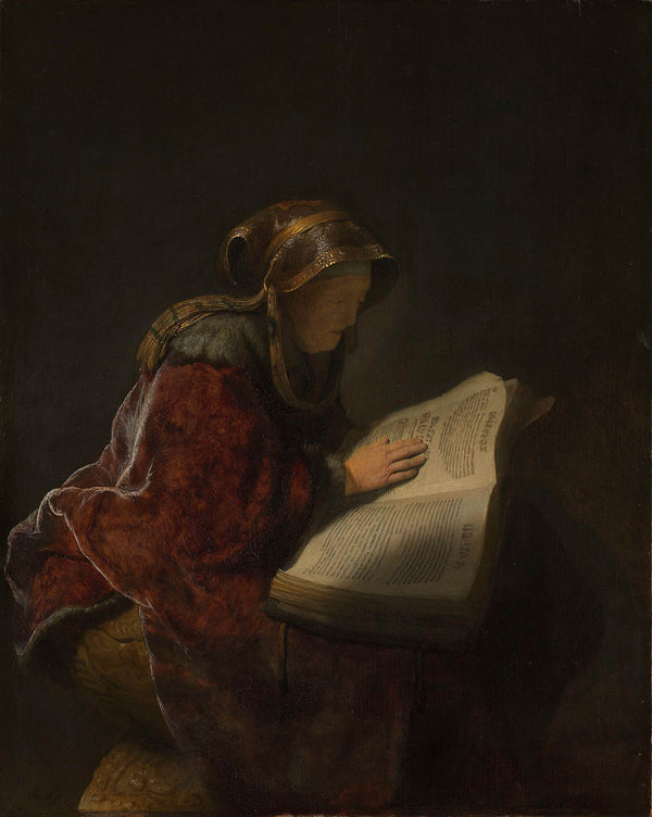 rembrandt-van-rijn-1631-an-old-woman-reading-probably-the-prophetess-hannah-art-print-fine-art-reproduction-wall-art-id-ahpbcgket