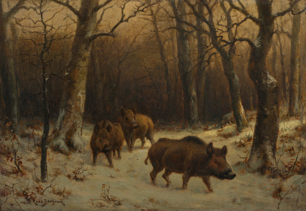 rosa-bonheur-1877-wild-boars-in-the-snow-art-print-fine-art-reproduction-wall-art-id-ahudhzxf5