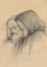 alfred-darjou-1842-old-lady-sitting-next-to-a-table-art-print-fine-art-reproduction-wall-art-id-ai9fznzlh