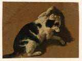 unknown-1646-cat-playing-with-a-wall-art-print-fine-art-reproduction-wall-art-id-airpofuyn