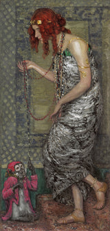 janis-rozentals-princess-with-a-monkey-art-print-fine-art-reproduction-wall-art-id-aj9hkmo4k