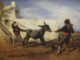 anton-romako-1856-the-stubborn-donkey-art-print-fine-art-reproduction-wall-art-id-ajdin53fe