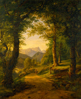 f-c-kiaerskou-1846-the-road-from-reichenhall-to-ramsau-in-bavaria-art-print-fine-art-reproduction-wall-art-id-ak1yh4a4t