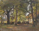 paul-eduard-crodel-a-tavern-in-the-forest-art-print-fine-art-reproduction-wall-art-id-akxd4pm0m