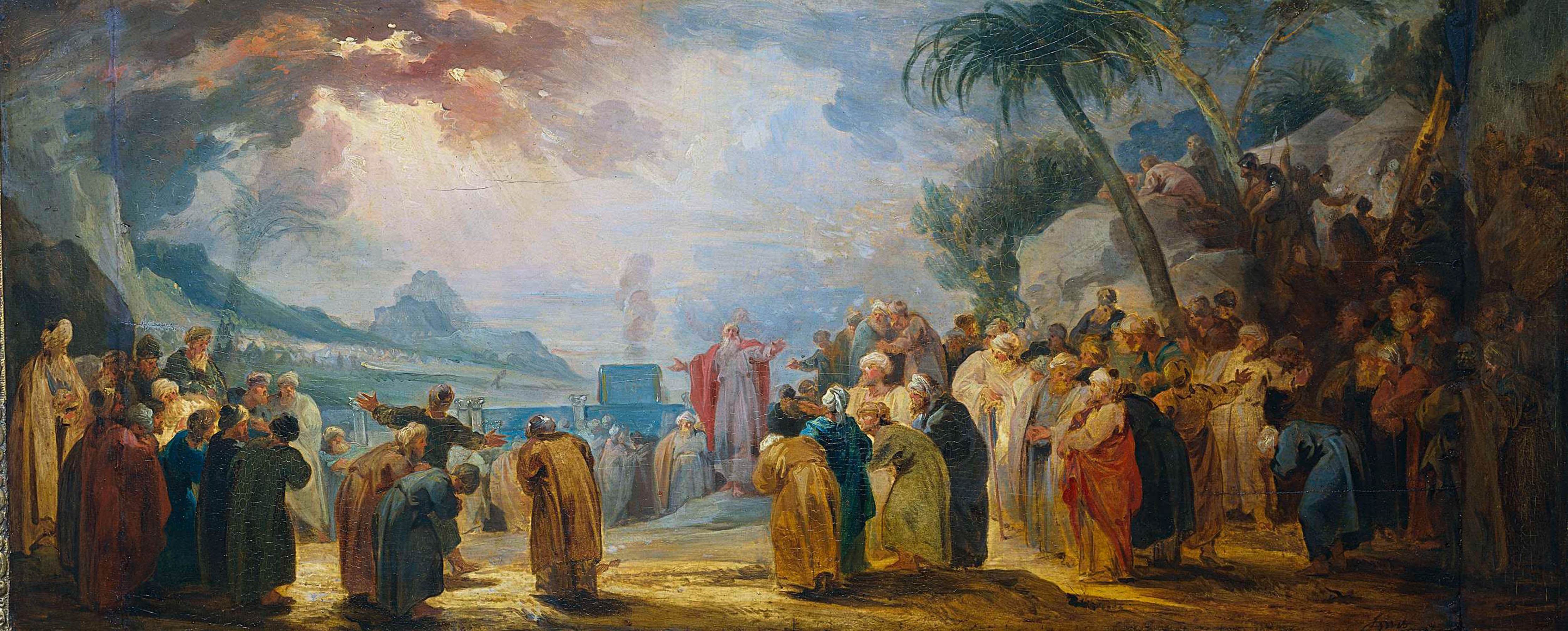 Jacob de Wit, 1736 - Moses Choosing the seventy Elders - fine art