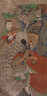 unknown-sage-with-tiger-art-print-fine-art-reproduction-wall-art-id-alrag2025