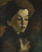 olof-sager-nelson-a-girls-head-ii-art-print-fine-art-reproduction-wall-art-id-am83lzsj1