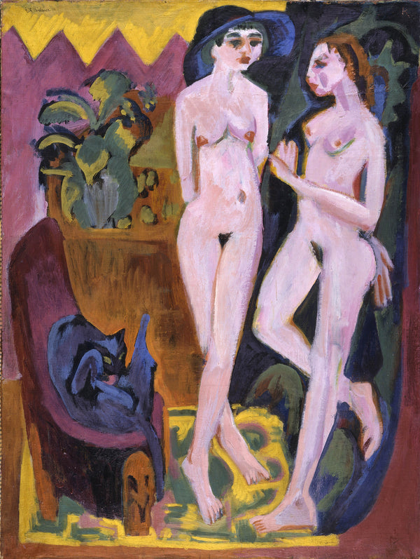 ernst-ludwig-kirchner-1914-two-nudes-in-a-room-art-print-fine-art-reproduction-wall-art-id-an09busqb
