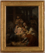 oscar-pierre-mathieu-1875-sketch-for-the-church-of-vanves-adoration-of-the-magi-art-print-fine-art-reproduction-wall-art