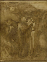 eugene-carriere-1897-sketch-for-the-town-hall-of-the-12th-the-elderly-art-print-fine-art-reproduction-wall-art