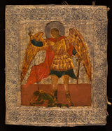 ecole-moscovite-1600-st-michael-vanquishing-satan-art-print-fine-art-reproduction-wall-art