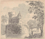 unknown-1700-city-gate-and-a-fisherman-art-print-fine-art-reproduction-wall-art-id-apsz8pnag