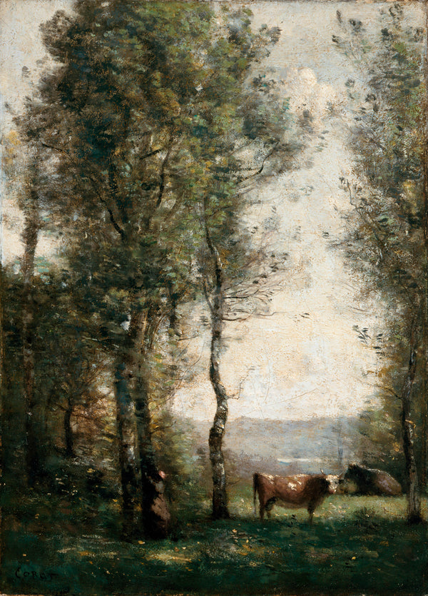 camille-corot-1855-wooded-landscape-with-cows-in-a-clearing-art-print-fine-art-reproduction-wall-art-id-apw38ap7j