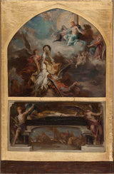 henri-leopold-levy-1873-sketch-for-the-church-of-saint-merri-resurrection-and-apotheosis-of-st-denis-art-print-fine-art-reproduction-wall-art