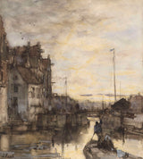 jacob-maris-1847-cityscape-at-night-art-print-fine-art-reproduction-wall-art-id-au8hr8vny