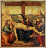 raffaellino-del-garbo-ou-dei-carli-ou-dei-capponi-1500-pieta-with-st-benedict-st-francis-st-john-and-st-mary-magdalene-art-print-fine-art-reproduction-wall-art