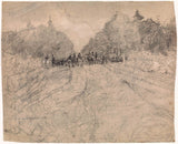 george-hendrik-breitner-1867-group-riders-are-gathering-on-wide-forest-track-art-print-fine-art-reproduction-wall-art-id-avwgyd9xp