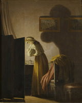 pehr-hillestrom-a-woman-picking-fleas-by-candlelight-art-print-fine-art-reproduction-wall-art-id-avzgzqkeg