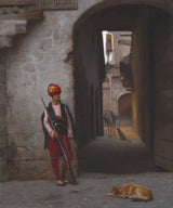 jean-leon-gerome-1889-the-guard-art-print-fine-art-reproduction-wall-art-id-awa9fyq3x