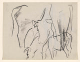 leo-gestel-1891-sketch-of-cows-and-a-horse-art-print-fine-art-reproduction-wall-art-id-ay8nkwnnz