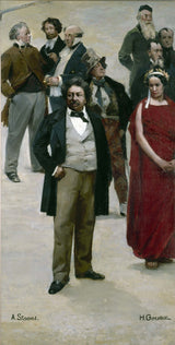henri-gervex-1889-the-panorama-of-the-century-dumas-rachel-daumier-gavarni-henri-monnier-frederick-lemaitre-harsh-horace-vernet-delaroche-art-print-fine-art-reproduction-wall-art