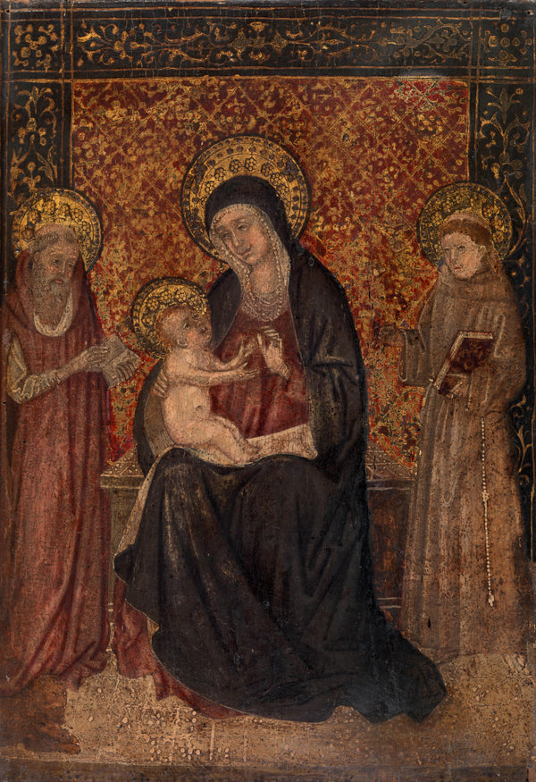 unknown-1400-virgin-and-child-with-saints-jerome-and-francis-of-assisi-art-print-fine-art-reproduction-wall-art-id-a0053lzvd