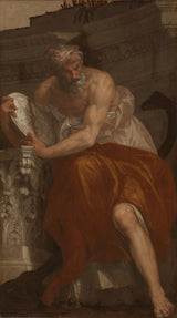 Paolo-caliari-Veronese-1557-allegory-of-navigasjon-med-en-astrolabium-Ptolemaio-art-print-kunst--gjengivelse-vegg-art-id-a007w2yzp