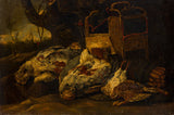 jan-fijt-1650-zátišie-s-uhynutými-vtákmi-klietkou-a-sieťovým-umeleckým-printom-výtvarným-umeleckým-reprodukčným-nástenným-art-id-a02redhyk