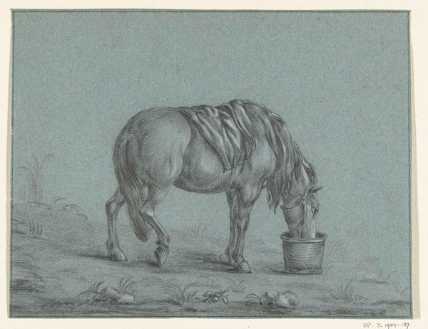 jean-bernard-1775-horse-eating-out-of-a-container-to-the-right-art-print-fine-art-reproduction-wall-art-id-a0370ybns