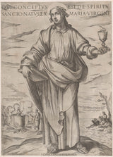 антоніо-темпеста-1590-євангеліст-іоанн-від христа-Марії-і-апостолів-арт-друк