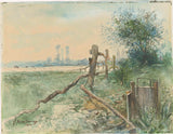 floris-arntzenius-1904-łąka-krajobraz-z-rowem-artystyczny-druk-dzieła-art-reprodukcja-ściana-art-id-a049tsb1v
