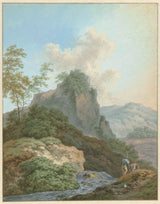 onbekend-1700-landschap-met-twee-jongens-in-een-beek-kunstprint-fine-art-reproductie-muurkunst-id-a055q5qw5